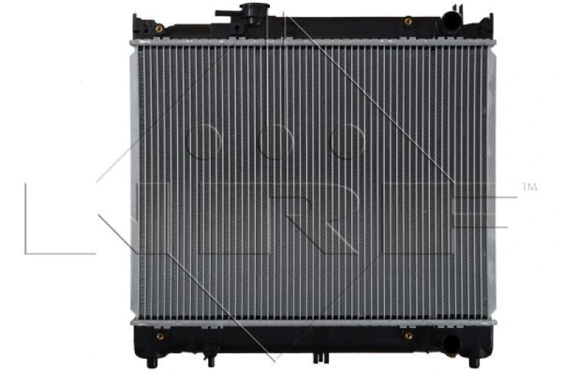 Image of NRF 50404 Engine radiator Brazed cooling fins, Aluminium, with piston clip Aluminium Radiator,engine cooling (470)
