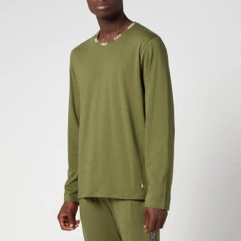 Image of Polo Ralph Lauren Mens Liquid Cotton Long Sleeve Top - Supply Olive - M