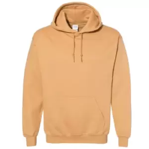 Image of Gildan Heavy Blend Adult Unisex Hooded Sweatshirt / Hoodie (2XL) (Old Gold)