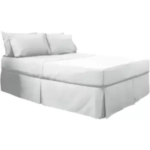 Image of Belledorm 200 Thread Count Egyptian Blend Platform Valance (Kingsize) (White) - White