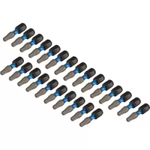 Image of Draper Expert Impact Torx Screwdriver Bits T20 25mm Pack of 25