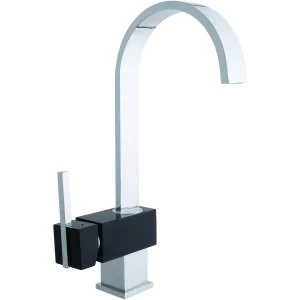 image of Wickes Indus Single Lever Kitchen Mixer Sink Tap Chrome