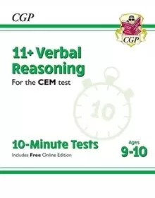 Image of 11+ CEM 10-Minute Tests: Verbal Reasoning - Ages 9-10 (with Online Edition)