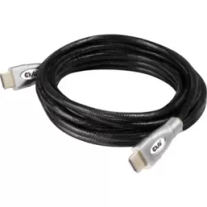 image of club3D HDMI Cable HDMI-A plug, HDMI-A plug 5m Black CAC-2312 High Speed HDMI with Ethernet, Flame-retardant HDMI cable