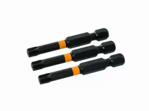 image of Triton 821010 T30 Screwdriver Impact Bit 3pk T30 50mm