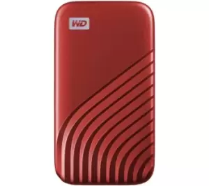 image of WD My Passport Portable External SSD - 2 TB, Red, Red