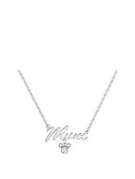 Image of Disney Sterling Silver `Mum' Necklace, Multi, Women