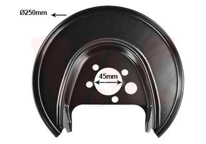 Image of VAN WEZEL Brake disc backing plate VAN WEZEL 5817373