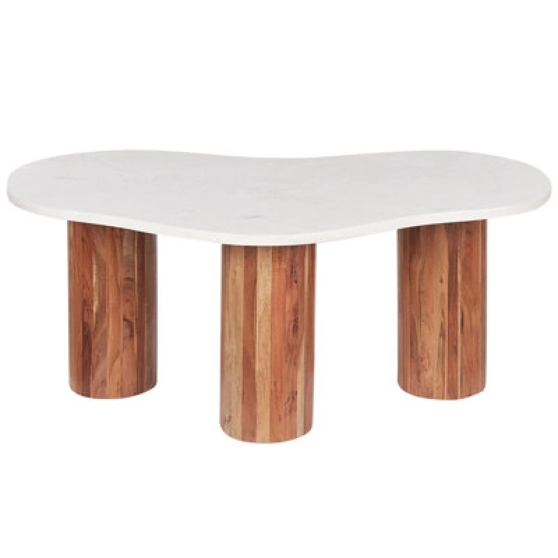 Image of Beliani Coffee Table Casablanca Marble White