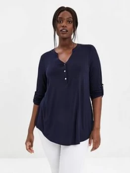 Image of Evans Jersey Shirt - Navy