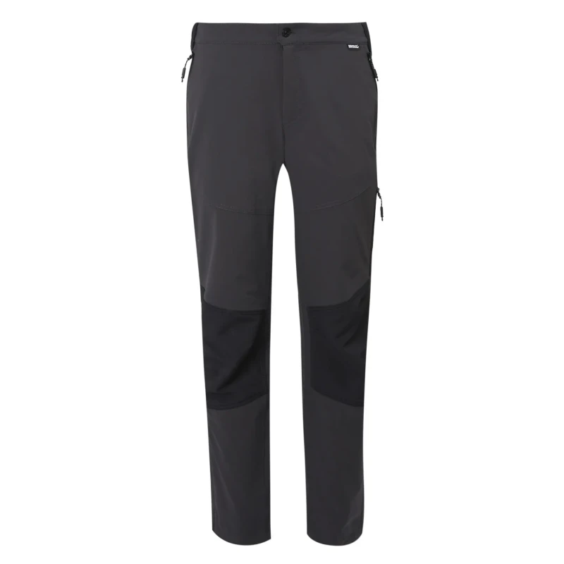 Image of Regatta Regatta Men Isoflex 'Questra V' Water-Repellent Walking Trousers in Charcoal Size: 40R Charcoal 40R Male 5063019260570