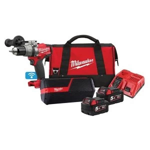 image of Milwaukee Power Tools M18 ONEPP2I-502B FUEL ONE-KEY Twin Pack 18V 2 x 5.0Ah Li-ion