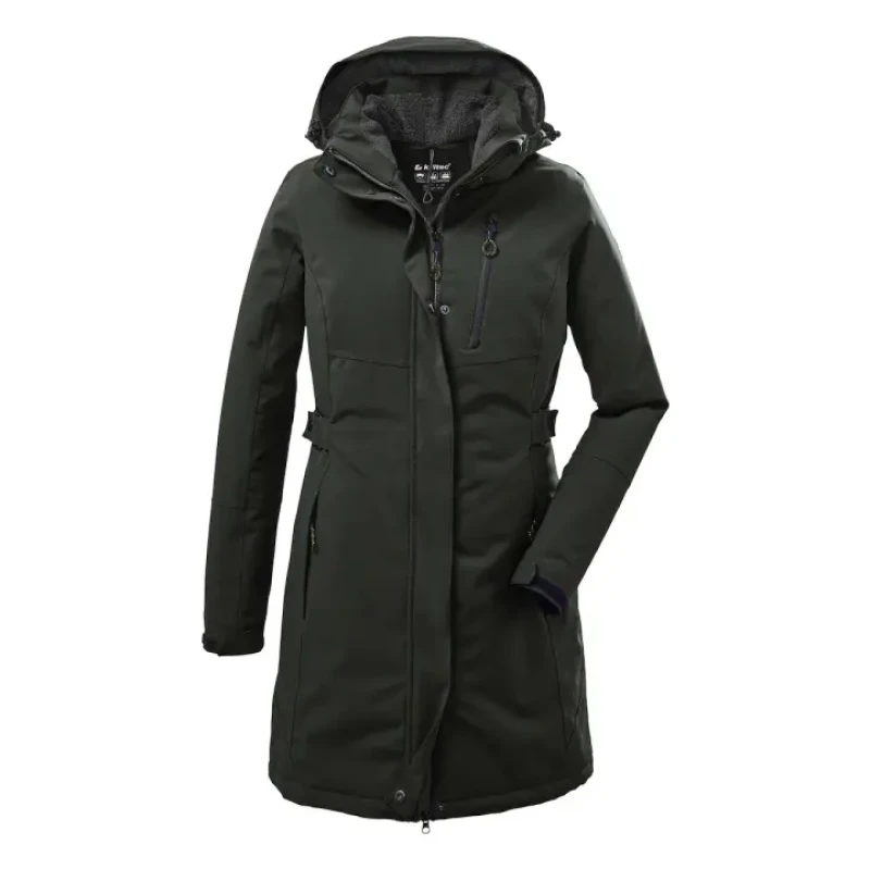 Image of Killtec Womens hooded waterproof jacket Killtec Kow 165 Vert Female 42
