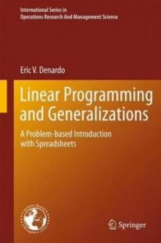 Image of Linear Programming and Generalizations by Eric V. Denardo Book