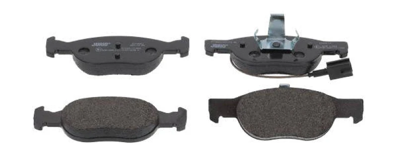 Image of JURID 571882J Brake pad set incl. wear warning contact, without accessories, with piston clip Brake Pad Set,disc brake (402)