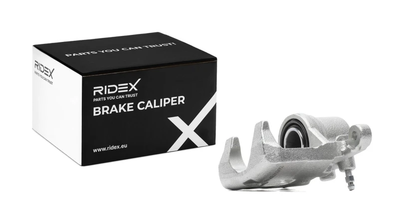 Image of RIDEX 78B0252 Brake caliper Rear Axle Grey Cast Iron Brake Caliper (78)