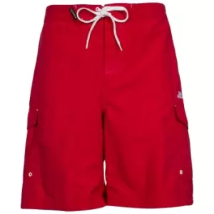 image of Trespass Mens Crucifer Surf Shorts (XXS) (Red)