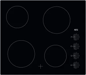 image of AEG HK614000CB 4 Zone Electric Ceramic Hob