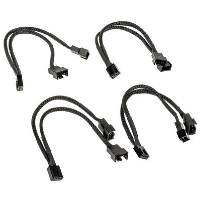 Image of Akasa PWM Luftersplitter 4er Pack - schwarz