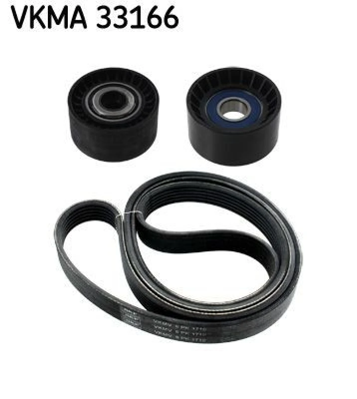 Image of SKF V-Ribbed Belt Set SKF VKMA 33166