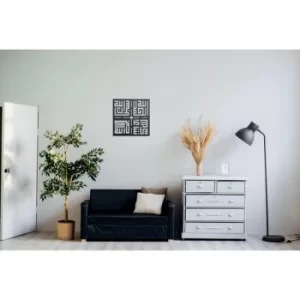 Image of Kufi Tesbihat Black Decorative Metal Wall Accessory