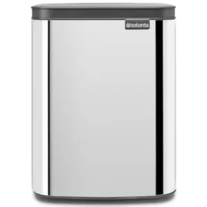 Image of Brabantia Bo Waste Bin 7 Litre Brilliant Steel