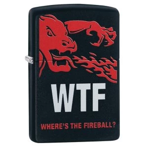 Image of Zippo Fireball Black Regular Windproof Lighter