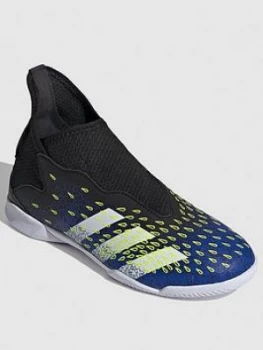 Image of Adidas Junior Predator Laceless 20.3 Astro Turf Football Boot - Black/Yellow