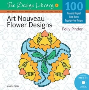 Image of Art Nouveau Flower Designs by Polly Pinder Paperback