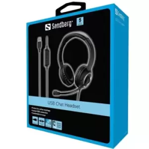 Image of The Sandberg USB Chat Headset with Microphone