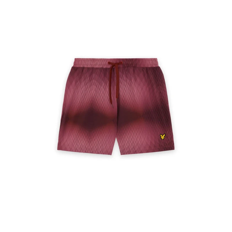 Image of Monogram swim shorts Lyle & Scott Rouge Male L
