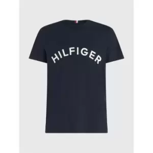 Image of TOMMY HILFIGER Hilfiger Arched Tee - Blue