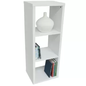 Image of Techstyle Cube 3 Cubby Square Display Shelves / Vinyl Lp Record Storage White