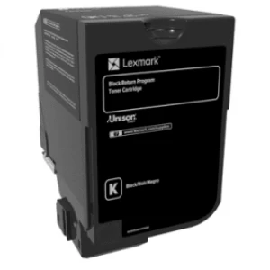 Image of Lexmark 74C20K0 Black Laser Toner Ink Cartridge