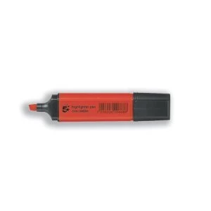 Image of 5 Star Office Highlighter Chisel Tip 1 5mm Line Red Pack 12