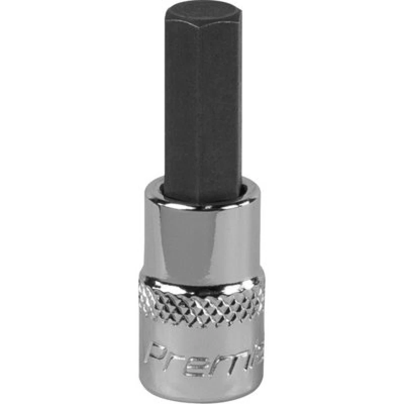 Image of Loops 7mm Forged Hex Socket Bit - 1/4" Square Drive - Chrome Vanadium Wrench Socket Multi