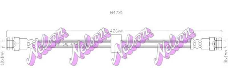 Image of Brake hose KAWE H4721