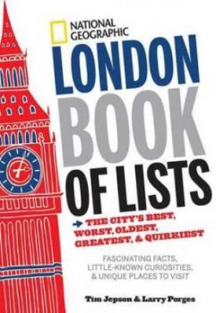 Image of National Geographic London Book of Lists by Tim Jepson Hardback