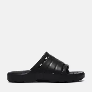 image of Timberland All Gender Get Outslide Sandal In Black Product gender genderless, Size 10.5