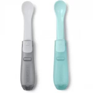 image of Skip Hop Easy Fold Travel Spoons (Grey & Teal)