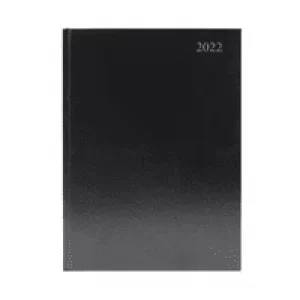 Image of Desk Diary Week To View A4 Black 2022 KFA43BK22