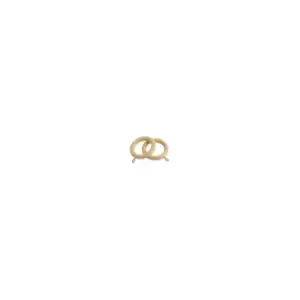 Image of Wooden Curtain Pole Ring Hooks with Eyes4 Cream Rings
