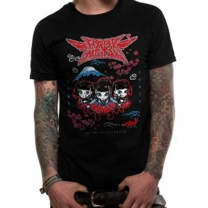 Image of Babymetal - Black Pixel Tokyo Mens Large T-Shirt - Black