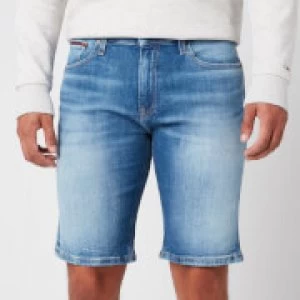 Image of Tommy Jeans Mens Scanton Slim Denim Shorts - Court Black - W30