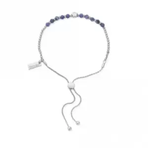 Image of Silver Midnight Star Sodalite Adjustable Bracelet SBASFB