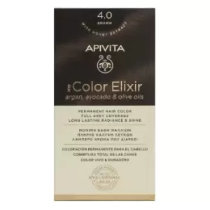 image of Apivita My Color Elixir Permanent Hair Color 4.0 Brown