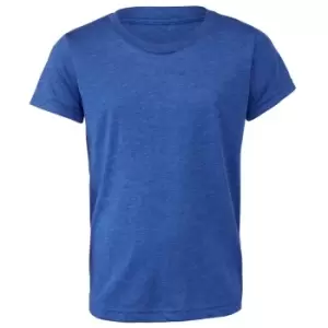 Image of Bella + Canvas Youths Tri-Blend T-Shirt (S) (True Royal Triblend)