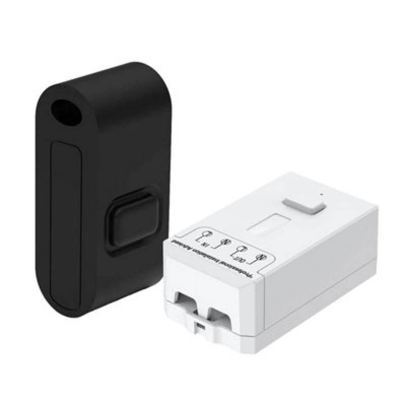 Image of Ener-J Ener - J Mini Fob 1 Gang Wireless Kinetic Switch And 500W Rf Receiver Black 240V