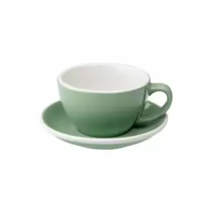 image of Cafe Latte cup with a saucer Loveramics Egg Mint, 300ml