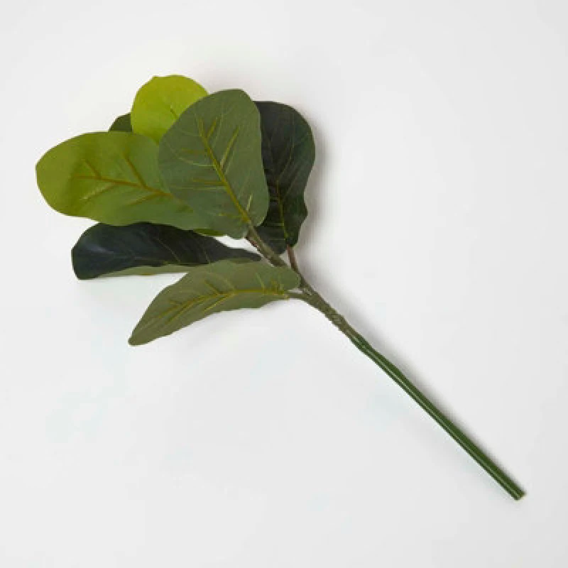 Image of Homescapes Artificial Ficus Branch, 46cm Green